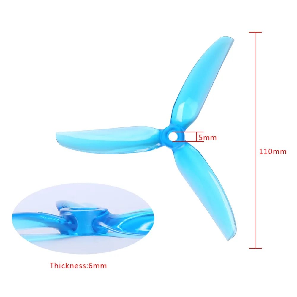 HQprop 5X4.3X3V2S Propeller 5043 5inch 3-Blade Prop HQ Freestyle Props For RC DIY FPV Racing Drone