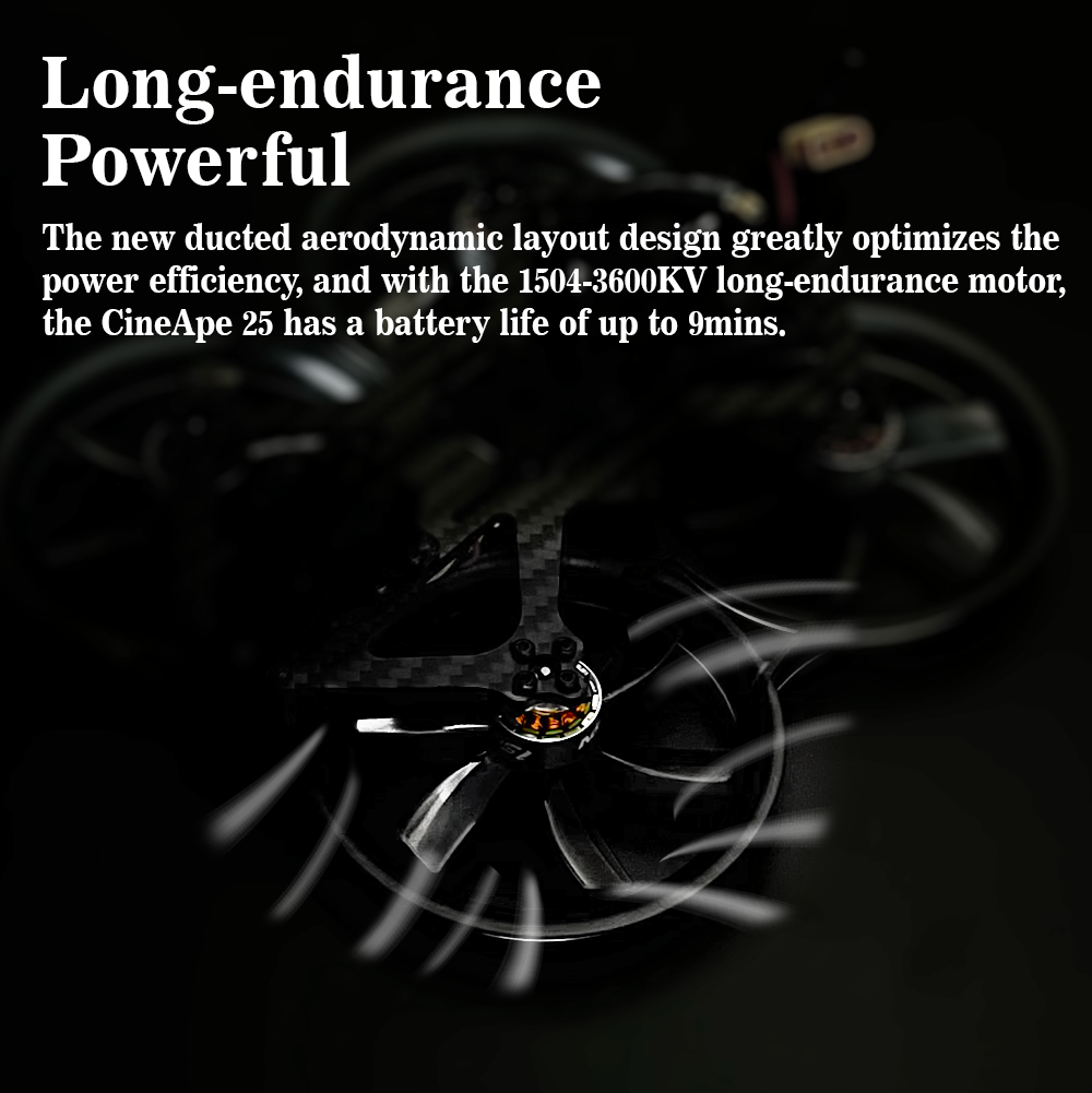 DarwinFPV CineApe 25 FPV Drone Cinematic Whoop Quadcopter