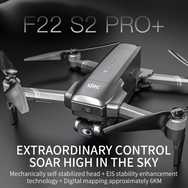 Second image of SJRC F22 S2 Pro + Drone 4K Profesional GPS With HD Camera Obstacle Avoidance Drones 2 Axis Stabilized Gimbal 6KM RC Quadcopter