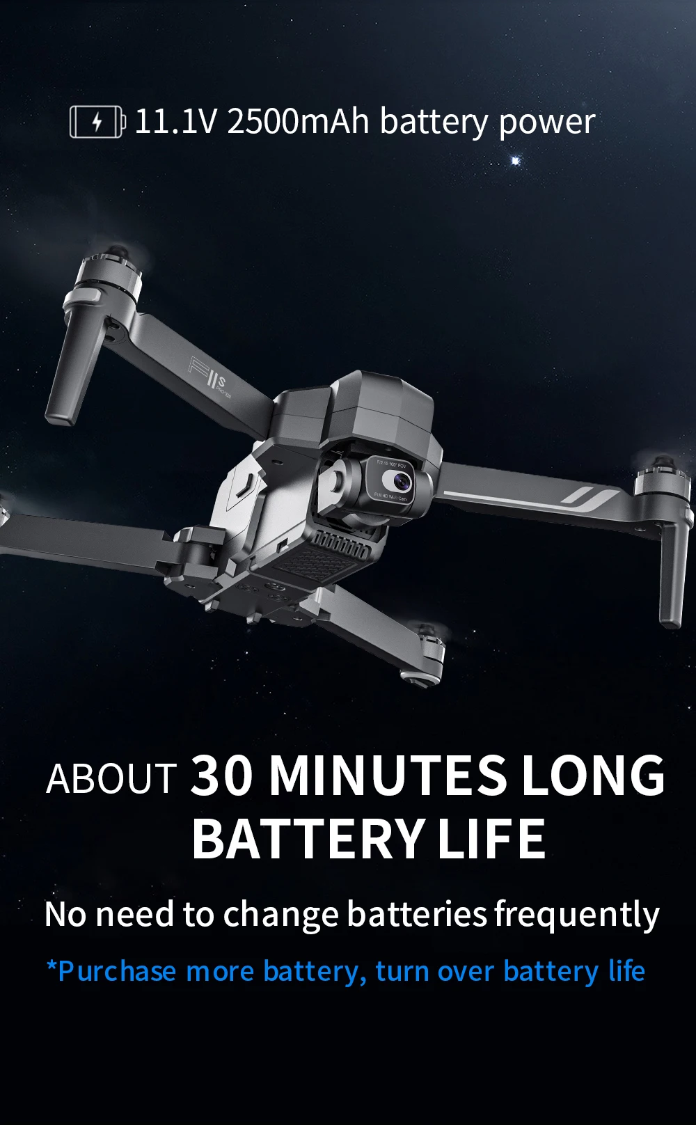 SJRC F11S 4K Pro 5KM Drone 4K Profesional RC Quadcopter With Camera Foldable 2 Axis Stabilized Gimbal 5G WiFi FPV GPS Drones