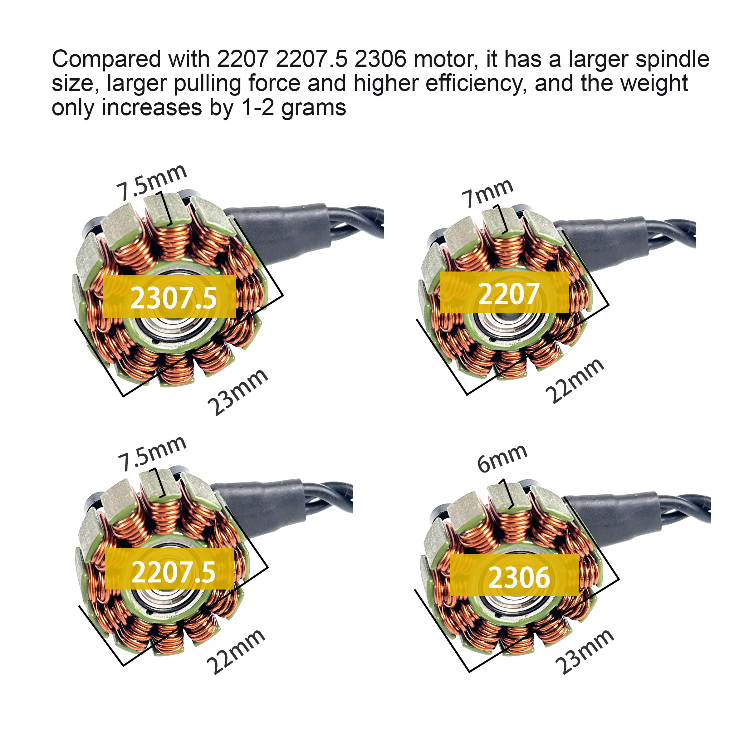 DarwinFPV 2307.5 V2 1960KV Brushless Seawater-proof Motor RC Drone FPV Racing Multirotor Parts Accessories Hot Sale