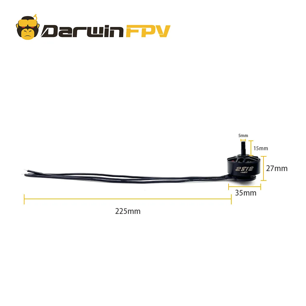 DarwinFPV 2812 1100KV 850KV Brushless Direct Current Motor BLDC FPV Racing Drone RC Quadcopter Parts