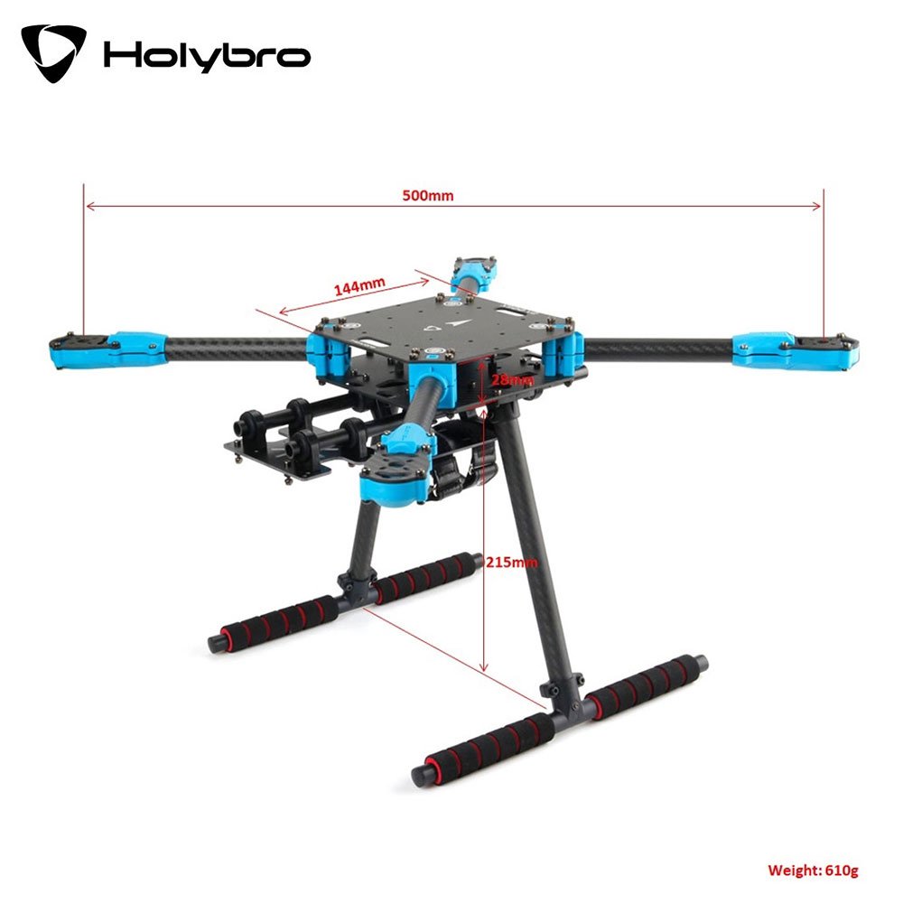 HolyBro X500 V2 Frame Kit 500mm Wheelbase Carbon Fiber ARF 2216 KV920 Brushless Motor BLHeli S 20A ESC 1045 Propeller FPV Drone