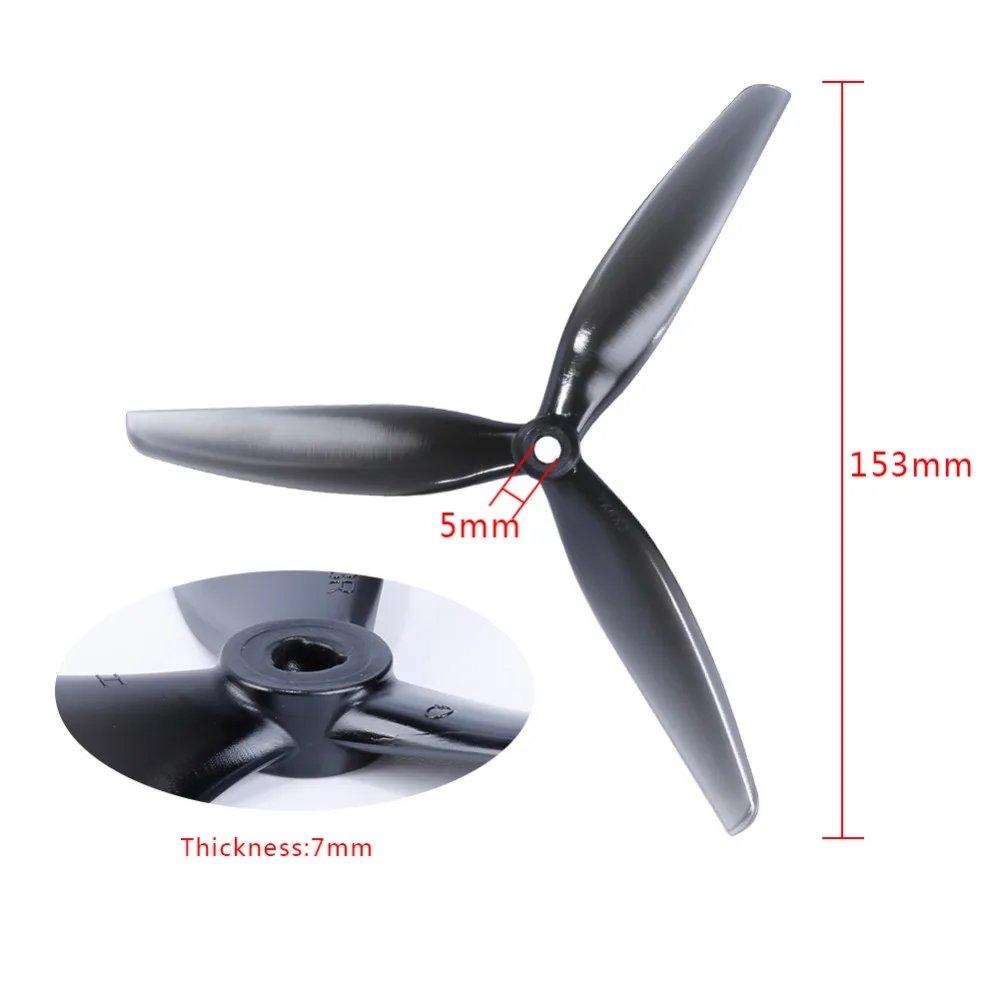 HQprop HQ 7X4X3 7040 Propeller 7*4 3-Blade Prop CW & CCW 7inch For RC DIY FPV Racing Drone 2pairs