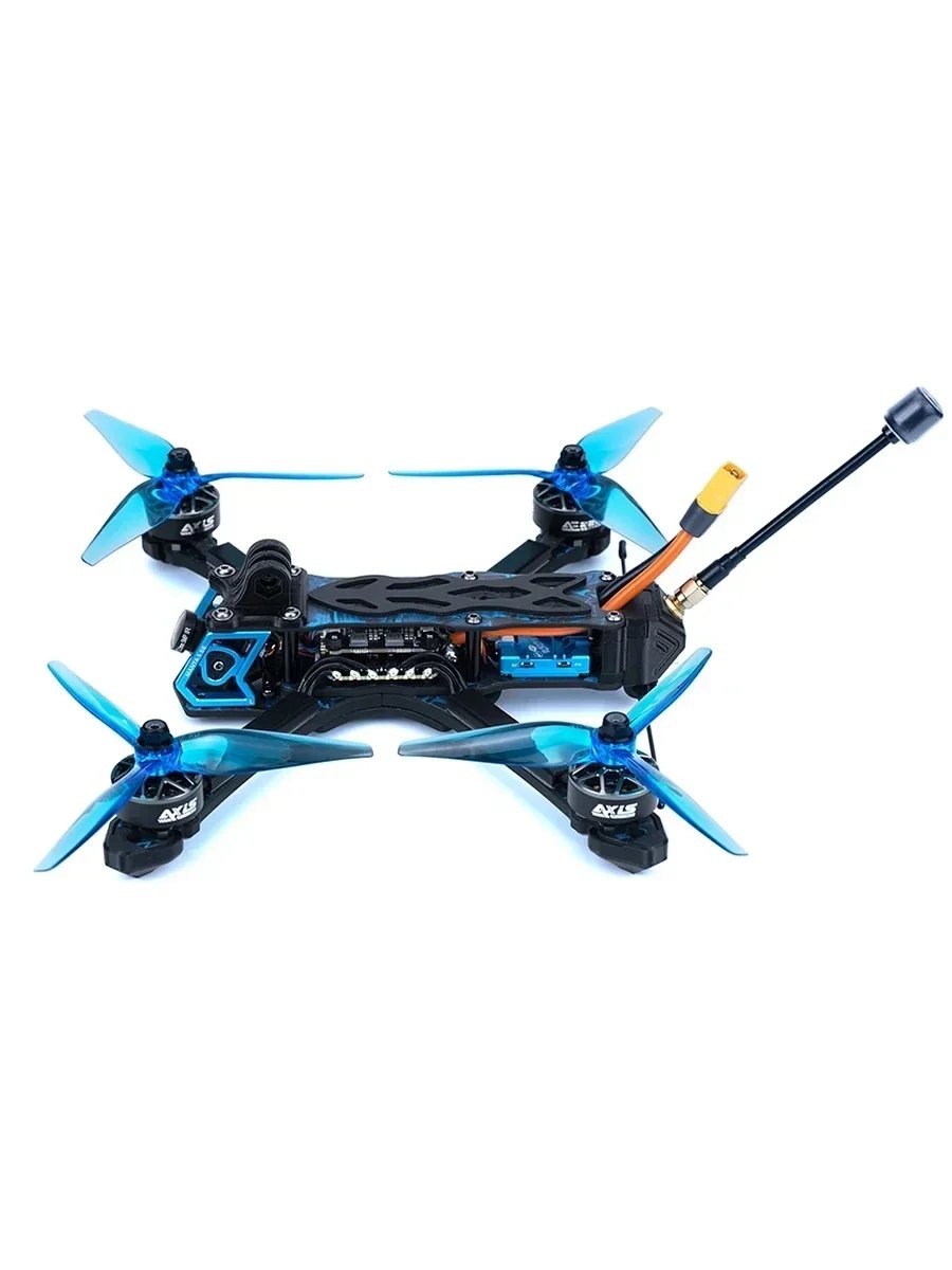 Axisflying Manta 5 SE FPV Drone Kit Squashed-X Frame AE227-1960KV Motor Cinematic Freestyle Drone with GPS -6S