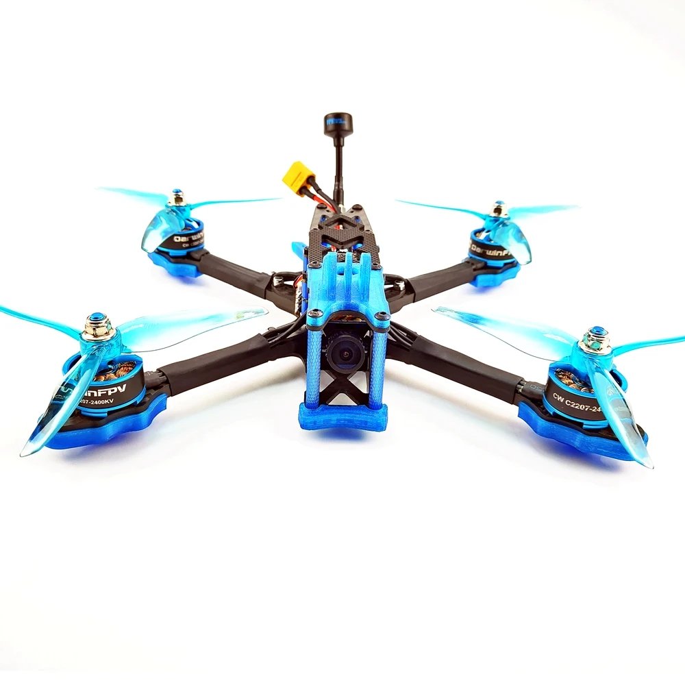 DarwinFPV darwin240 FPV Drone Johnny 5 Quadcopters 240mm 5 Inch F4 OSD 50A BLHeli_S Dshot600 800mW 1500TVL