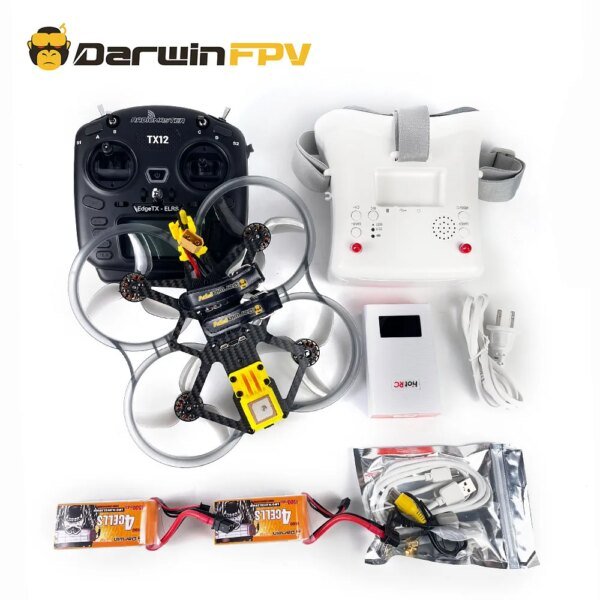 Second image of DarwinFPV CineApe35 Brushless Whoop with Camera Goggles Controller