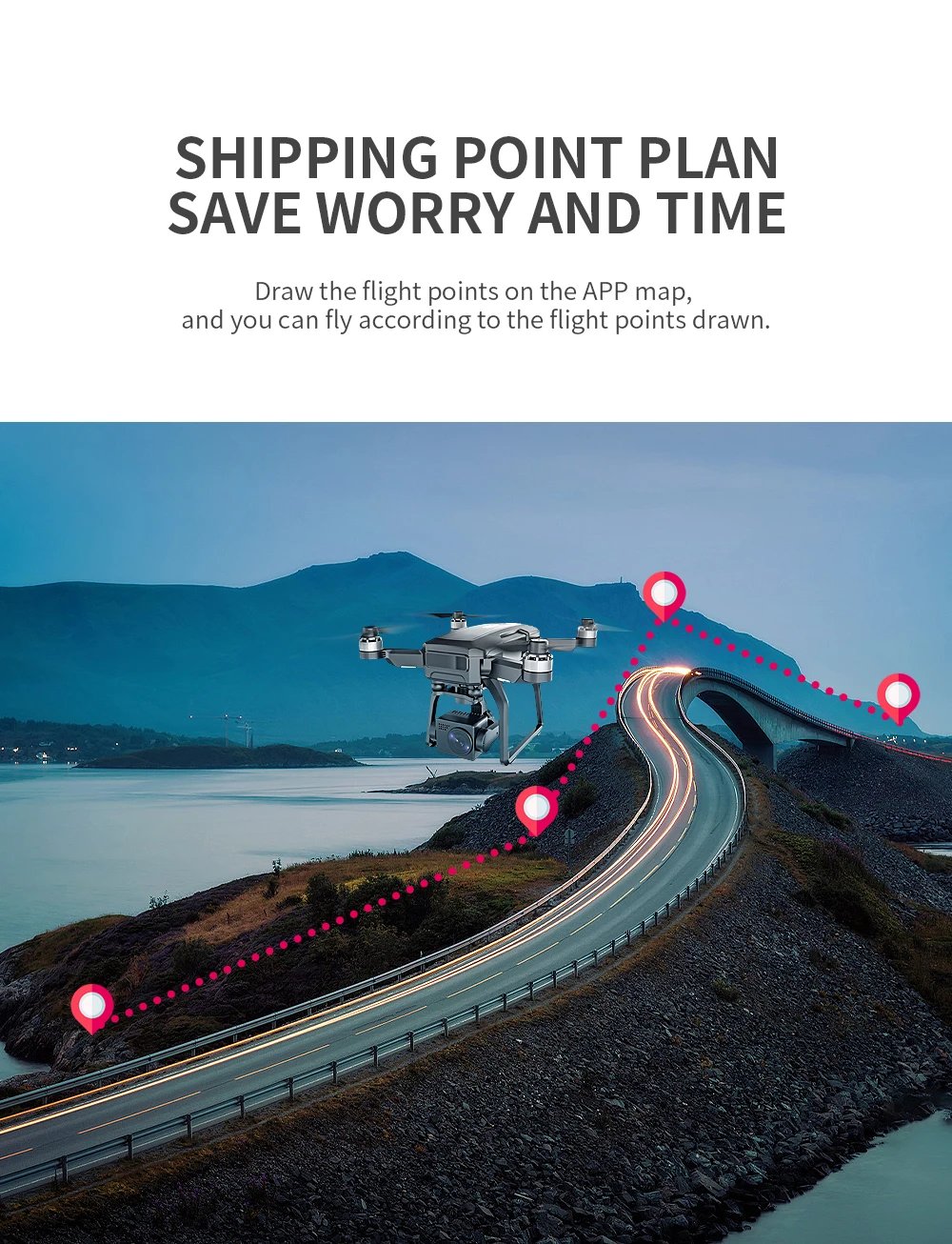 RC Dron 5G Wifi GPS Drones with 4k Camera 3-Axis ANTI-SHAKE Gimbal 25min Brushless Motor 3KM Long Range Quadcopter FPV Drone