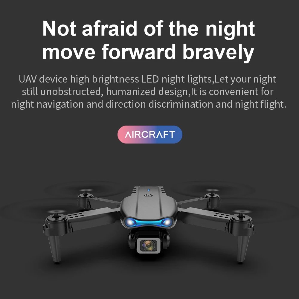 LSRC E99 PRO Mini RC Drone WiFi FPV 4K 720P HD Dual Camera Air Hovering 15mins Flying Foldable RC Drone Quadcopter Toys for Boys