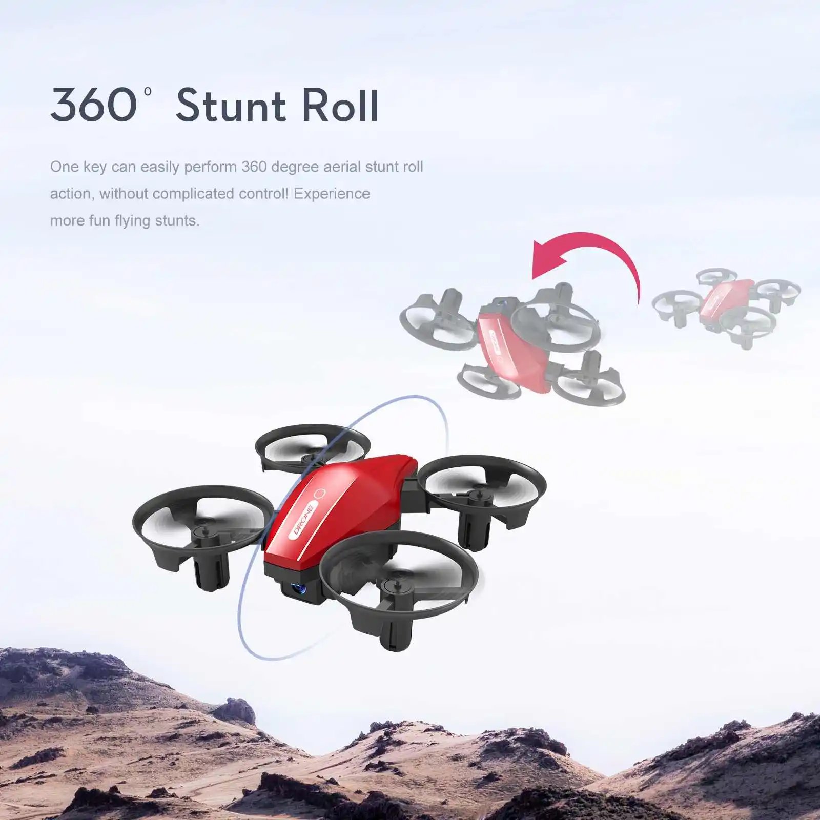 LSRC 2.4G Mini RC Portable Drone GT1 Quadcopter Headless Mode 360° Roll Professional Pocket Stunt Dron Gifts Toys