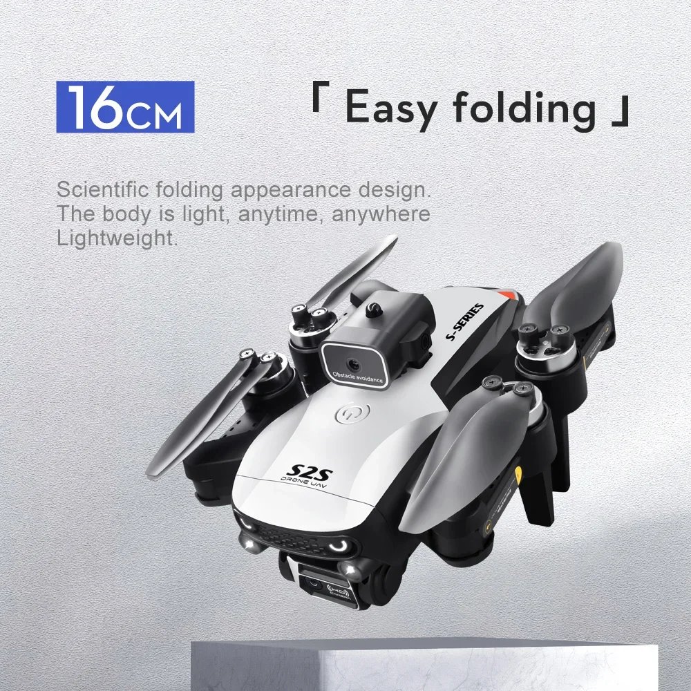 LS-S2S New APP RC Drone 4K Professinal 8K HD Dual Camera 5G WIFI Wide Angle Optical Flow Localization Brushless Motor Quadcopter