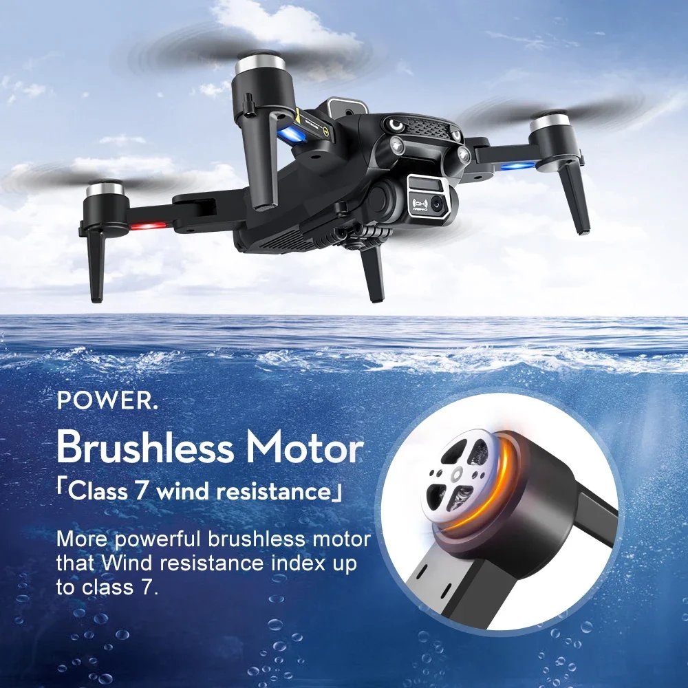 LS-S2S New APP RC Drone 4K Professinal 8K HD Dual Camera 5G WIFI Wide Angle Optical Flow Localization Brushless Motor Quadcopter