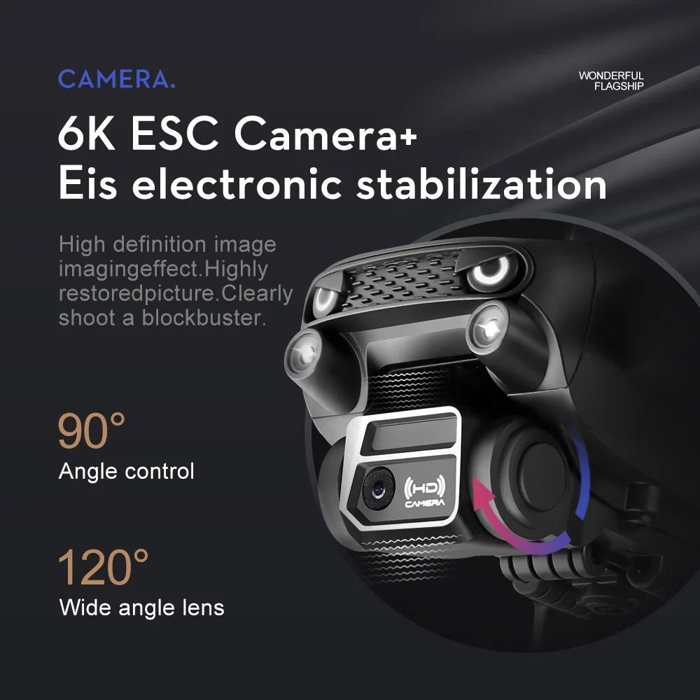 LS-S2S New APP RC Drone 4K Professinal 8K HD Dual Camera 5G WIFI Wide Angle Optical Flow Localization Brushless Motor Quadcopter