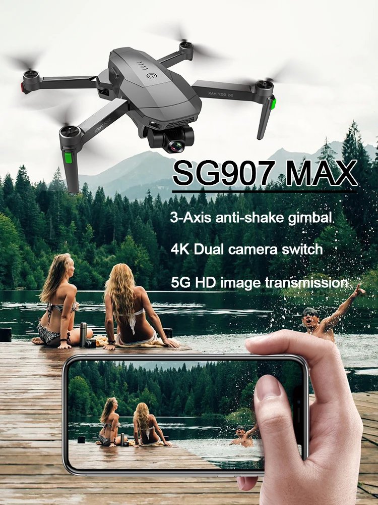 ZLL SG907 Max Drone 4k Profesional GPS 5G HD Camera Drone Brushless Motor FPV RC Quadcopter VS KF102 Max